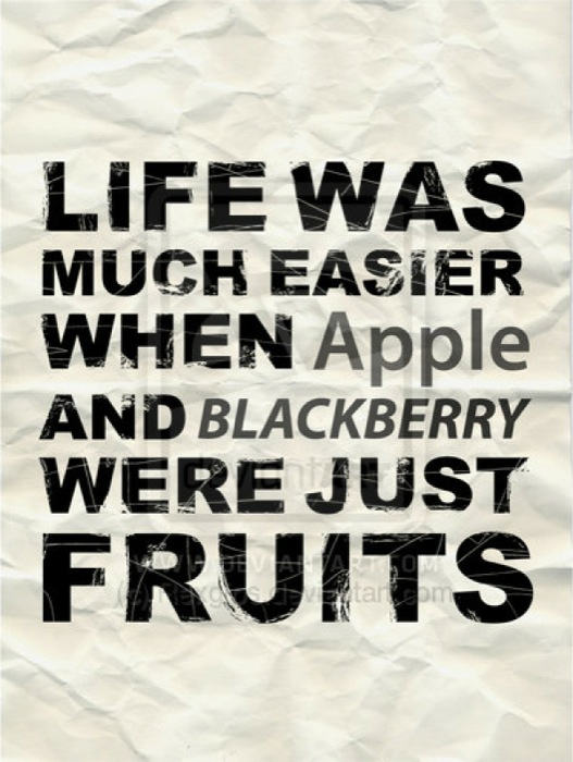 Life was much easier...